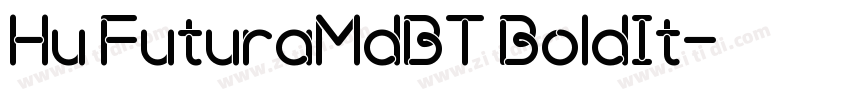 Hu FuturaMdBT BoldIt字体转换